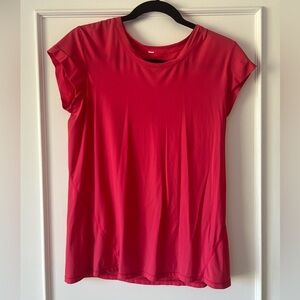 🍋 Lululemon Pink tee cap sleeve seamless 🍋